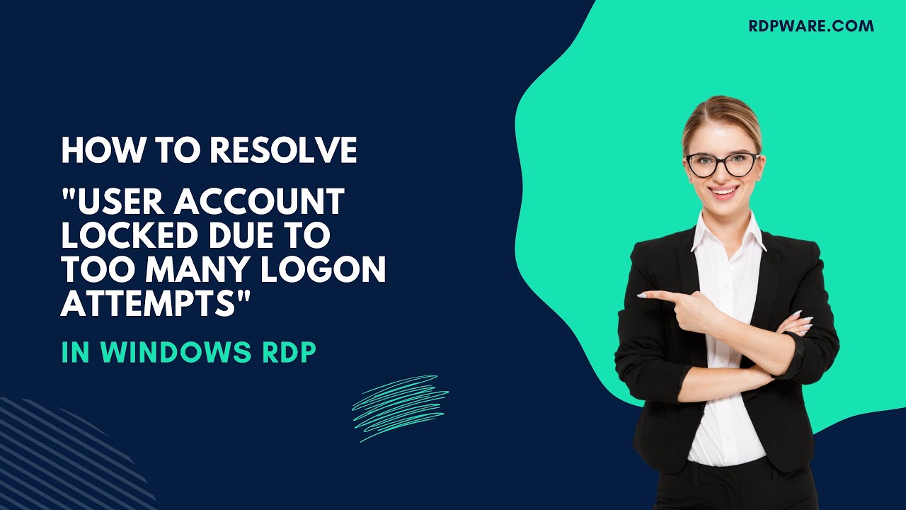 How to Fix “User Account Locked” on RDP | Too Many Login Attempts Solution